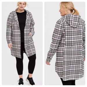 Torrid Flannel Hooded Anorak Plaid Women’s 1X
